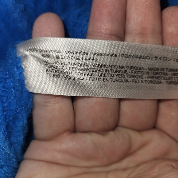 Zara Womans Blue Button Up Cropped Cardigan Size M - Picture 8 of 11